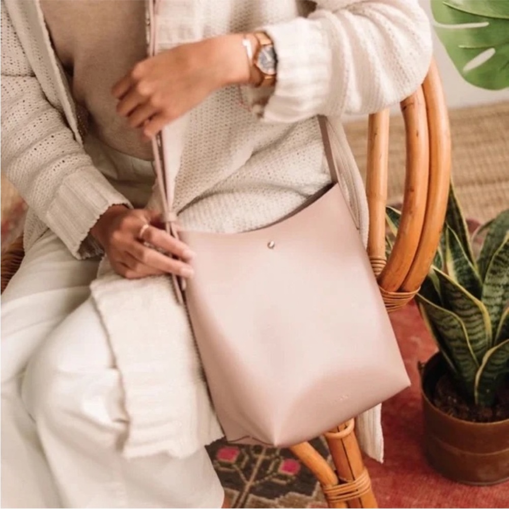 Anthropologie Samara  Soft Pink Crossbody Messenger Medium Shoulder Bag